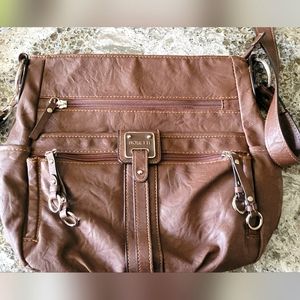 Rosetti Convertible Cross body dark brown purse